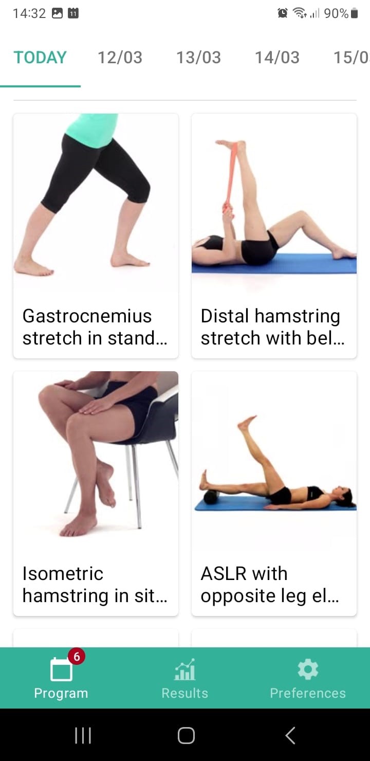 Online exercise program Popliteus tendinitis