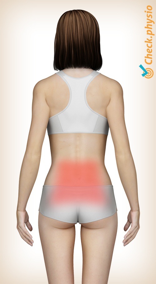 back lumbar pain location